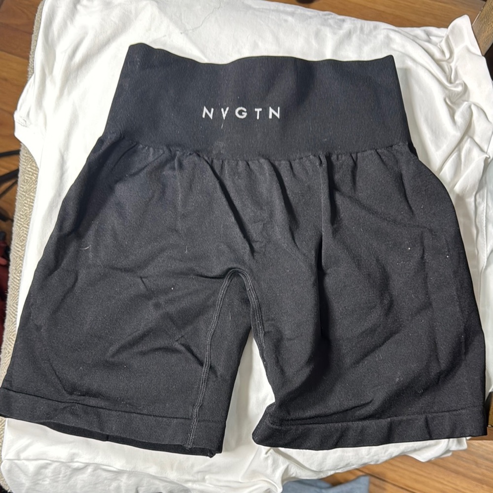 NVGTN Black Bike Shorts High-Waisted Performance